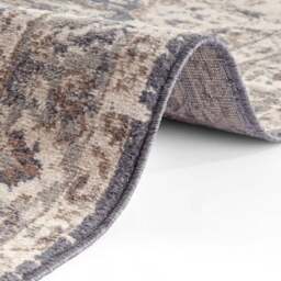 Rackhams Terrain Designer Shortpile Cream Blue Rug - 80X120 cm - thumbnail 3