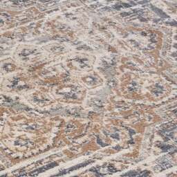 Rackhams Terrain Designer Shortpile Cream Blue Rug - 80X120 cm - thumbnail 2