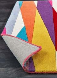 Rackhams Shard Wool Rug – Geometric Design - 120X170 cm - thumbnail 3