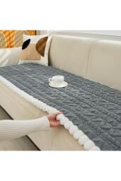 Rackhams Soft & Non-slip Plush Sofa Cover - Medium - thumbnail 4