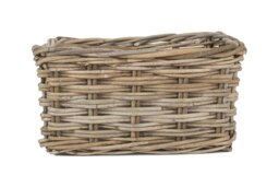 Rackhams Rectangular Grey Rattan Storage Baskets - Set of 3 - thumbnail 4