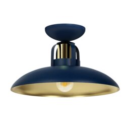 Rackhams Ceiling Lamp Felix Navy Blue/Gold 1XE27 - thumbnail 5