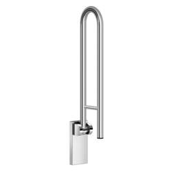 Rackhams Chrome Stainless Steel Folidng Grab Bar Toilet Support 70cm Bathroom Safety Hand Rail Elderly Disabled Seniors Mobility Aid - thumbnail 2