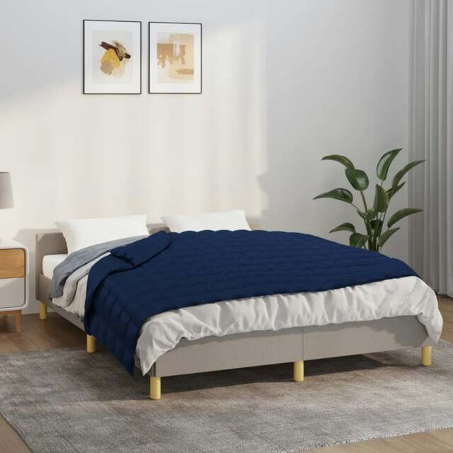 Rackhams Weighted Blanket Blue 120x180 cm 9 kg Fabric