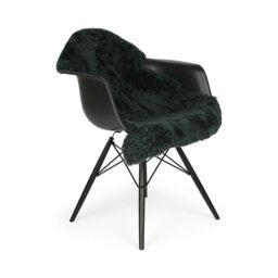 Rackhams New Zealand Sheepskin - Short Curly Wool - Rug 90 cm - Blue Grey