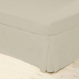 Rackhams Easycare Percale Platform Valance - Mushroom - thumbnail 3