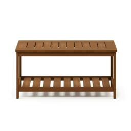 Rackhams Tioman Hardwood Coffee Table with Shelf in Teak Oil, Natural - Modern Coffee Table for Living Room Decor and Daily Use - thumbnail 4