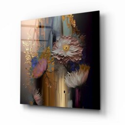 Rackhams Abstract Glass Wall Art 2 - 80x80cm - Tempered Glass (4 mm) - thumbnail 2