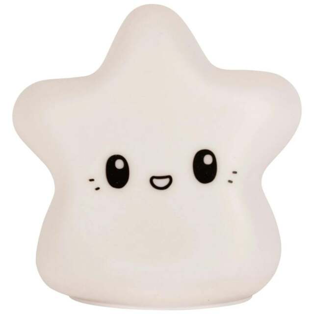 Rackhams Squeezelite Star Night Light - White - One Size - White - image 1