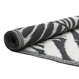 Rackhams Lightweight Reversible Plastic Woven Outdoor Rug, 133x190cm, Leaves - thumbnail 6
