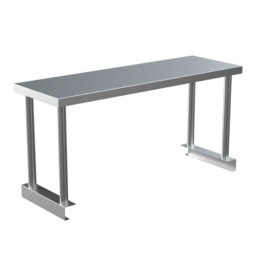 Rackhams Kitchen Prep Table Over Shelf Single Double Tier Overshelf - thumbnail 4