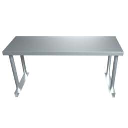 Rackhams Kitchen Prep Table Over Shelf Single Double Tier Overshelf - thumbnail 5