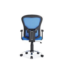 Rackhams Tampa Office Chair with Wheels in Blue Fabric - thumbnail 4
