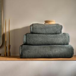 Rackhams Smoke Supima Cotton Hand Towel - 2 Pack - thumbnail 2