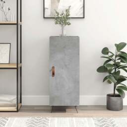 Rackhams Sideboard Concrete Grey 34.5x34x90 cm Engineered Wood - Grey - Engineered wood, metal