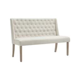 Rackhams Modern Bench Upholstered Tufted Living Room - Grey - thumbnail 3