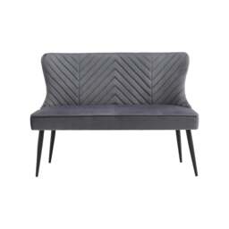 Rackhams Modern Bench Upholstered Tufted Living Room - Grey - thumbnail 2