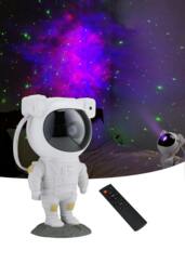Rackhams Star Projector Astronaut Space Warrior Galaxy Night Light Starry Nebula Ceiling Projection Lamp - White - One Size - thumbnail 1