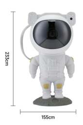 Rackhams Star Projector Astronaut Space Warrior Galaxy Night Light Starry Nebula Ceiling Projection Lamp - White - One Size - thumbnail 2