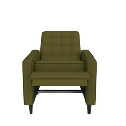 Rackhams Wimberly Recliner in Linen Olive Green - thumbnail 2