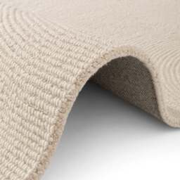 Rackhams Eleni Wool Rug – Natural Cream Colour - Ø 120 cm - thumbnail 5