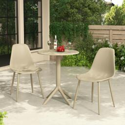 Rackhams Cala 3-Piece Outdoor Bistro Dining Set, Table & 2 Chairs - Terracotta - thumbnail 2