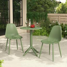 Rackhams Cala 3-Piece Outdoor Bistro Dining Set, Table & 2 Chairs - Terracotta - thumbnail 4