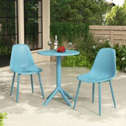 Rackhams Cala 3-Piece Outdoor Bistro Dining Set, Table & 2 Chairs - Terracotta - thumbnail 3