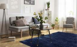 Rackhams Lagom Navy Shaggy Rug - 160X230 cm - thumbnail 5