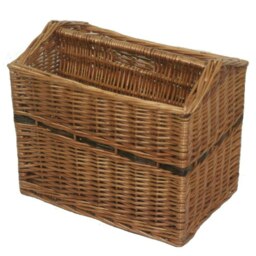 Rackhams Double Steamed Wicker Magazine Rack Basket - thumbnail 3