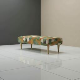 Rackhams Bespoke Fabric Coffee Table Bench – Luxury Living Room Seating & Designer Statement - 36 x 24 Inches (92 x 61cm) - thumbnail 4