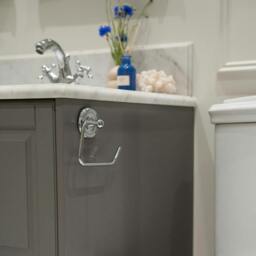 Rackhams Polished Chrome Toilet Roll Holder - thumbnail 2