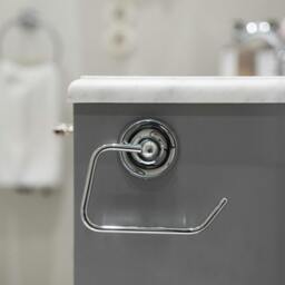 Rackhams Polished Chrome Toilet Roll Holder - thumbnail 3