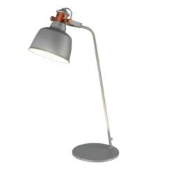 Rackhams Table Lamp in Grey Steel and Bronze Details 8033 - thumbnail 2