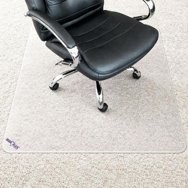 Rackhams Extra Thick Polycarbonate Chair Mat for Deep Pile Carpets, All Carpeted Floors & Hard Flooring - 90 x 120cm - image 1