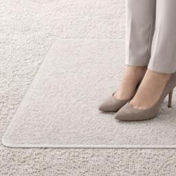 Rackhams Extra Thick Polycarbonate Chair Mat for Deep Pile Carpets, All Carpeted Floors & Hard Flooring - 90 x 120cm - thumbnail 2