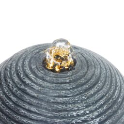 Rackhams Navy Blue Electric Fountain Water Feature with LED Light - thumbnail 3