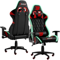 Rackhams Venom Elite Esports PC Gaming Chair with RGB - Pink - PU - PC Gaming Chair - thumbnail 2