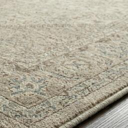 Rackhams Arda-Vintage Grey Taupe Brown Traditional Boho Fringe Rug - 200 x 290 cm - thumbnail 3