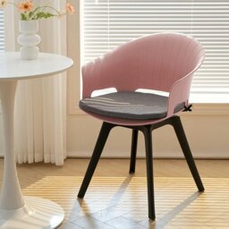 Rackhams Livingandhome Versatile Gray Swivel Plastic Chairs, Set of Four, Durable and Lightweight - Gray - thumbnail 5