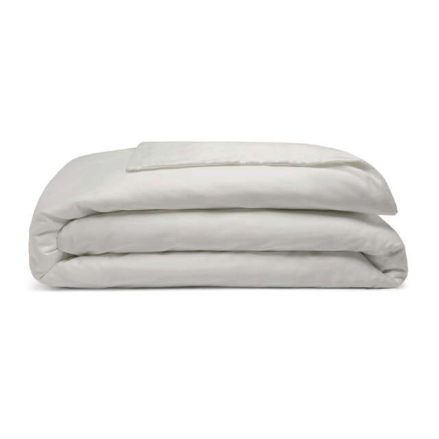 Rackhams Pima Cotton 450 Thread Count Duvet Cover - Ivory - Double - Ivory - 100% Cotton - image 1