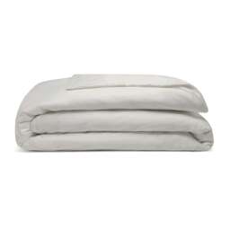 Rackhams Pima Cotton 450 Thread Count Duvet Cover - Ivory - Double - Ivory - 100% Cotton - thumbnail 1