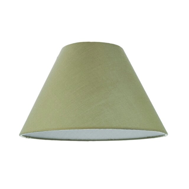 Rackhams 10 Inch Olive Green Cotton Coolie Lampshade for Table Lamp or Pendant - image 1