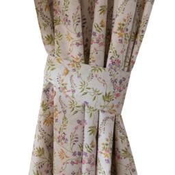 Rackhams Kira Curtains (Pack of 2) - Multicoloured - 54in x 66in - Multicoloured - 80% Cotton/20% Polyester - thumbnail 1