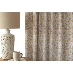 Rackhams Kira Curtains (Pack of 2) - Multicoloured - 54in x 66in - Multicoloured - 80% Cotton/20% Polyester - thumbnail 2
