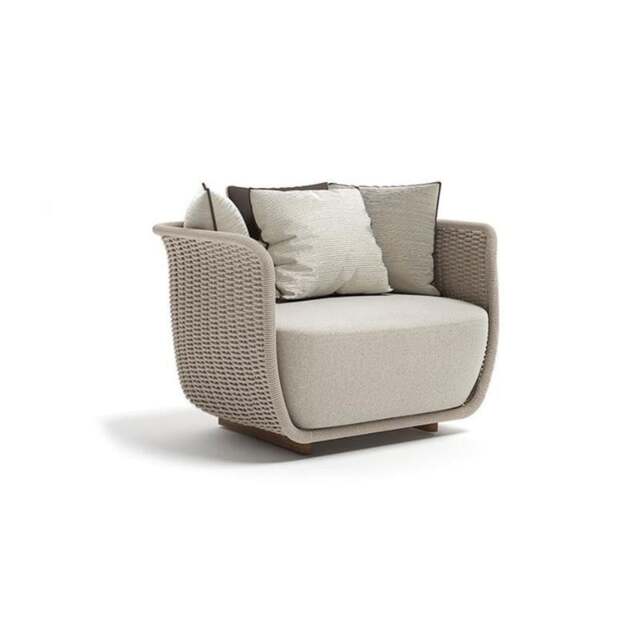 Rackhams Eusden Rattan Outdoor Sofa Set, Outdoor Furniture - Grey - Armchair - No - image 1