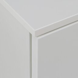 Rackhams Sienna Chest of 6 Drawers in White/White High Gloss - White - High Gloss - Melamine - thumbnail 6