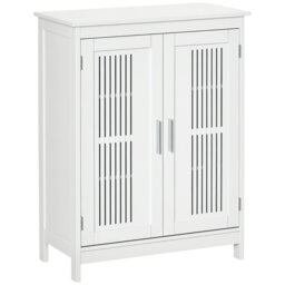 Rackhams Modern Bathroom Cabinet, Freestanding Floor Cabinet with Storage, White - Bathroom Cabinet - MDF - Grey - thumbnail 2