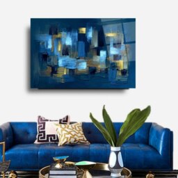 Rackhams Abstract Glass Wall Art - 60 x 90 cm - Tempered Glass (4 mm) - thumbnail 2