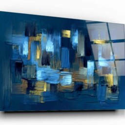 Rackhams Abstract Glass Wall Art - 60 x 90 cm - Tempered Glass (4 mm) - thumbnail 4